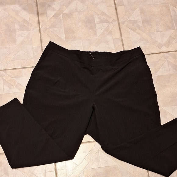 qClassic Black Pants very nice quality size 20W. EUC - Picture 1 of 4